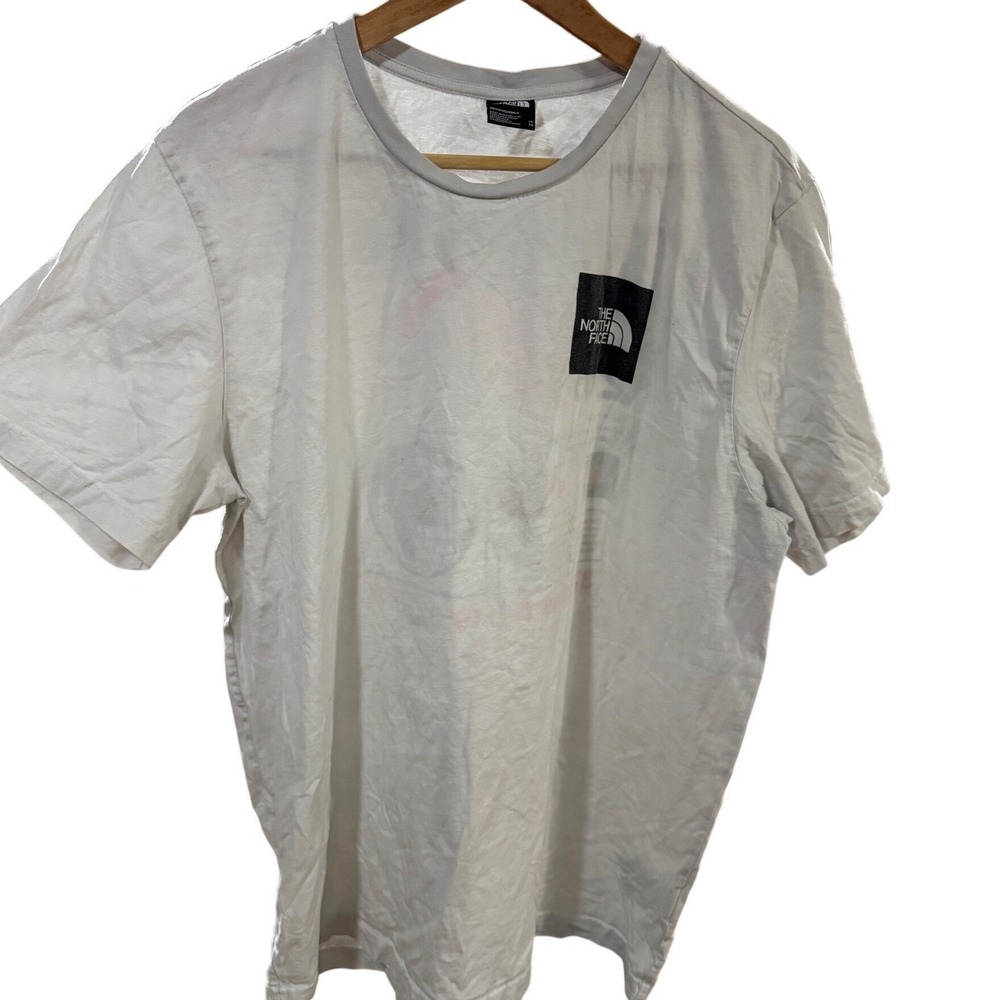 The North Face Mens XL White Never Stop Exploring Graphic T-Shirt Short Sleeve